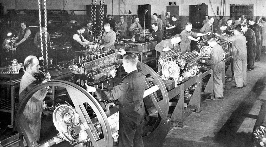 産業革命時の工場労働者